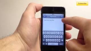 How to Modify your Email Signature on iPhone iPod Touch or iPad