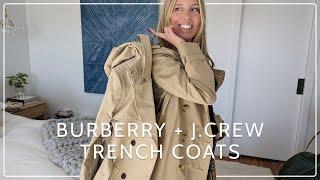 Burberry Kensington & J.Crew Icon Lets Talk Trench Coats