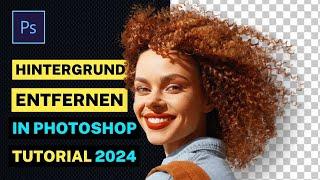 Hintergrund entfernen in Photoshop  Haare freistellen  Personen freistellen Tutorial Deutsch