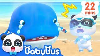 Baby Whale Got Injured  Super Panda Rescue Team  Panda Cartoon  Kids Song  BabyBus