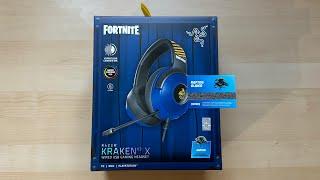 Fortnite Razer Headset Unboxing Raptor Glider Code