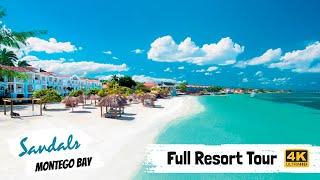 Sandals Montego Bay  Full Resort Walkthrough Tour & Review 4K  All Public Spaces  2021