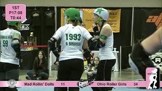 Mad Rollin’ Dolls vs Ohio Roller Girls   2011 North Region Playoffs Game 13