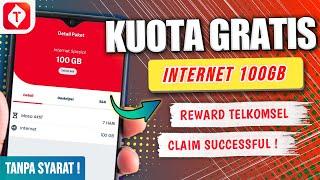 🟢 Cara Mendapatkan Kuota Gratis Telkomsel 2024  Kuota Gratis Telkomsel 100GB  Claim Successful 