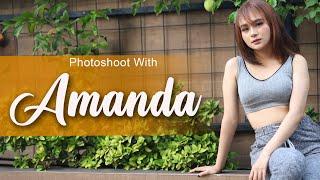 Photoshoot with AMANDA  Model Cantik ini selalu Memikat dalam Setiap Foto