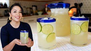 How to make The BEST Easy Mexican Drink Recipe AGUA FRESCA de Limón  Easy lemonade recipe