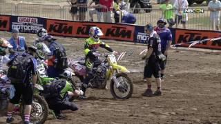 RedBud Practice Roczen sets holeshot device with foot