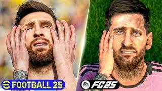 EA FC 25 vs eFootball 2025 Comparison - Gameplay Graphics Player Animation Celebrations etc.