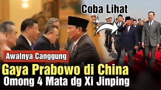 Tak Disangka Gaya Bicara Prabowo depan Presiden China Xi Jinping