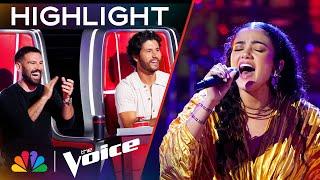 Madison Curbelo Honors Her Father with a TEAR-JERKING Performance of Landslide  Voice Playoffs