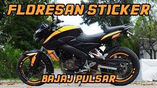 Bajaj Pulsar 200 NS - Özel Tasarım Sticker Uygulama - Moto Sticker 54