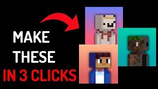 How to make Minecraft Pixel Characters in 3 CLICKS