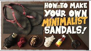 DIY Minimalist Sandals  Barefoot Shoes  How To