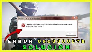 Como Solucionar el Error 0xc00007b en Windows 1087