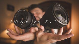 SIGMA 16mm 1.4 vs SONY 16-50mm 3.5 - Qual vale mais a pena? Lens Comparison