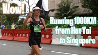 WOW Aiming World Record For First To Run 1000km from Hat Yai to Singapore in 12 Days