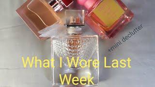 Perfumes I wore Last Week