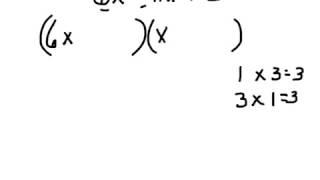 Factoring trinomials ax2 + bx + c
