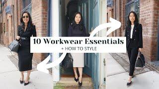 10 WORKWEAR ESSENTIALS + HOW TO STYLE  Corporate Wardrobe Style Basics