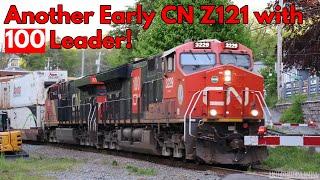 CN 3229 Leads CN Z121 During Golden Sky Bedford NS.