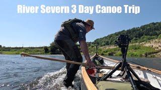 3 Day Canoe Trip down the River Severn - Day 1.  Tarp and Bivvy Woodland Wild Camp. Beef Stew.