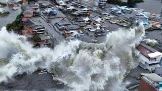 TOP 20 minutes of the biggest flood in Turkey Footage of the natural disaster in Edremit