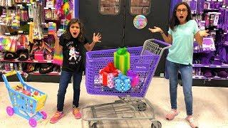 Kids Pretend play Shopping for Birthday Surprise Toys fun video