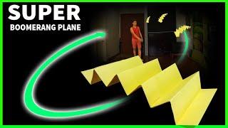 Как сделать бумажный самолетик бумеранг #22  Супер бумеранг бумажный самолетик
