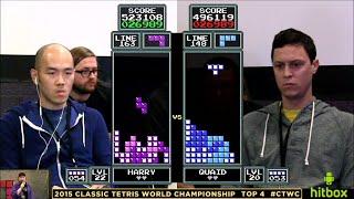 Top 4 - Harry Hong vs Sean Ritchie - Classic Tetris World Championship 2015