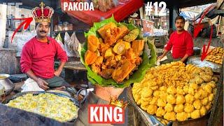 Highest Selling PAKODA in INDIA  Kamal Kakdi & 12 Different Types of PAKODE  HARIDWAR Street Food