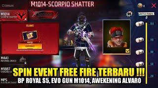 SPIN EVENT BOOYAH PASS CARD S5 - BP ROYAL EVO GUN M1014 & AWEKENING ALVARO TERBARU