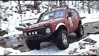 Russian 4X4 SUV NIVA made in Soviet Union - Extreme off road my crazy Russian friends