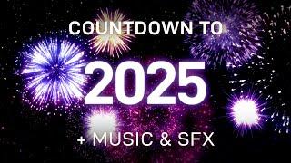 New Year Countdown 2025 1 Minute Auld Lang Syne + Fireworks