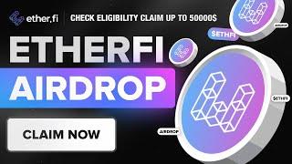 Crypto Airdrop  1000$ Live Claiming ETHERFI Airdrop