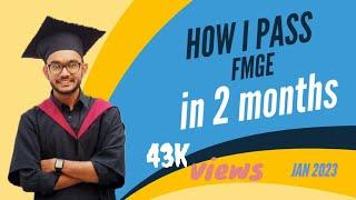 How to Pass FMGE  How to Prepare within 2 months  Dr. Ashish Saini