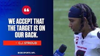 C.J. Stroud loves the pressure the Texans will be facing all season long