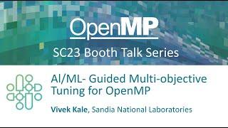 AIML-Guided Multi-objective Tuning for OpenMP