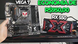 RYZEN 4650G OU RX 550 TEM MUITA DIFERENÇA NOS JOGOS? TESTEI PRA VER ECONOMIZE ATÉ R$950