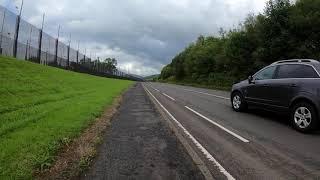 The Long Cycle Climb up the Steep Section of Gareloch Road - A814 at the Faslane Cyde Naval Base