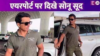 एयरपोर्ट पर स्पॉट हुए गरीबों के मसीहा Sonu Sood पैप्स को दिए पोज़