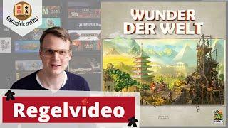 Wunder der Welt Spielregeln einfach erklärt Regelerklärung - Aufbau - Anleitung