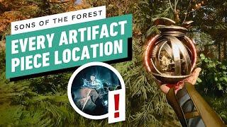 Sons of the Forest How to Get all 7 Artifact Pieces  All Artifact Piece Locations