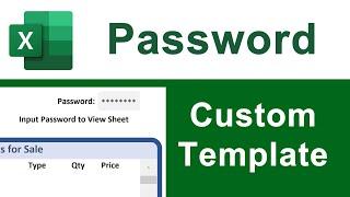 Custom Password Template to Auto-Hide Data in Worksheets