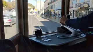 Lisbon tram drivers view on new route 24 - full trip in HD