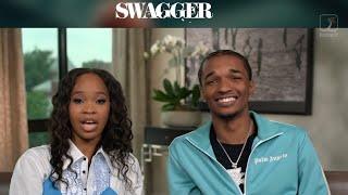 Isaiah Hill and Quvenzhané Wallis talk Swagger Season 2 are they vegan and whats next tv+