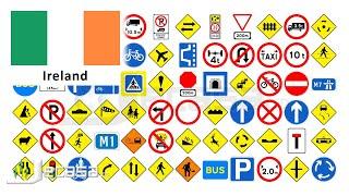 Traffic-Road Signs in Ireland Dublin Belfast Cork Limerick Galway Derry  English Vocabulary