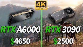 $4650 RTX A6000 vs $2500 RTX 3090  Test in 9 Games  4K