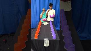 Best Family Funny Roll The Ball & Drop Cup Challenge #game #shorts