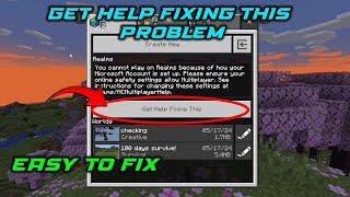 How to fix privacy and online safety setting in Minecraft bedrock