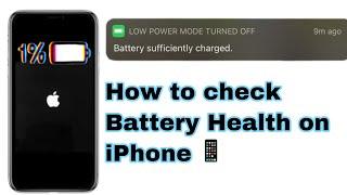 How to check Battery Health on iPhone 2021 IOSTWEAKS